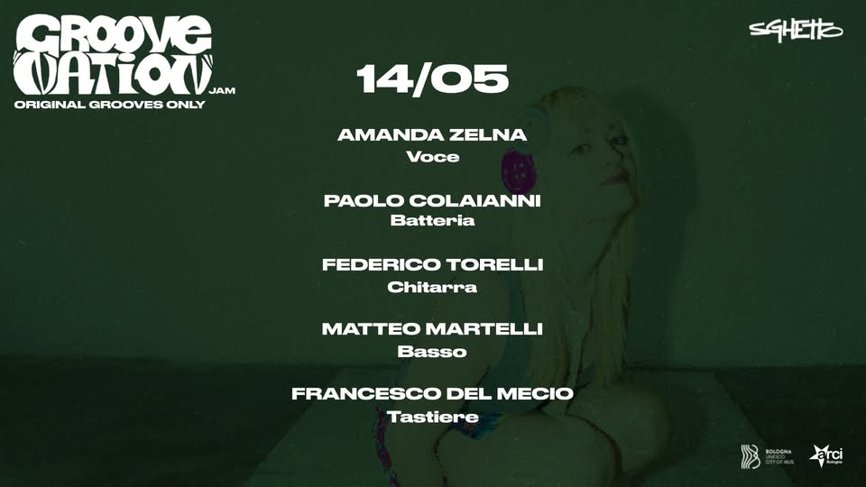 Evento Groove Nation Jam Original Grooves Only House band AMYY Locandina Groove Nation Jam Original Grooves Only House band AMYY - giovedì 14 maggio ore 23:00 - 01:00