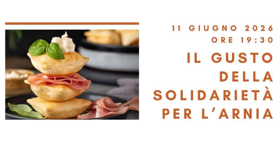 Potrebbe essere un'immagine raffigurante il seguente testo "11 2026 GIUGNO ORE 19:30 IL GUSTO DELLA SOLIDARIETÀ PER L'ARNIA"