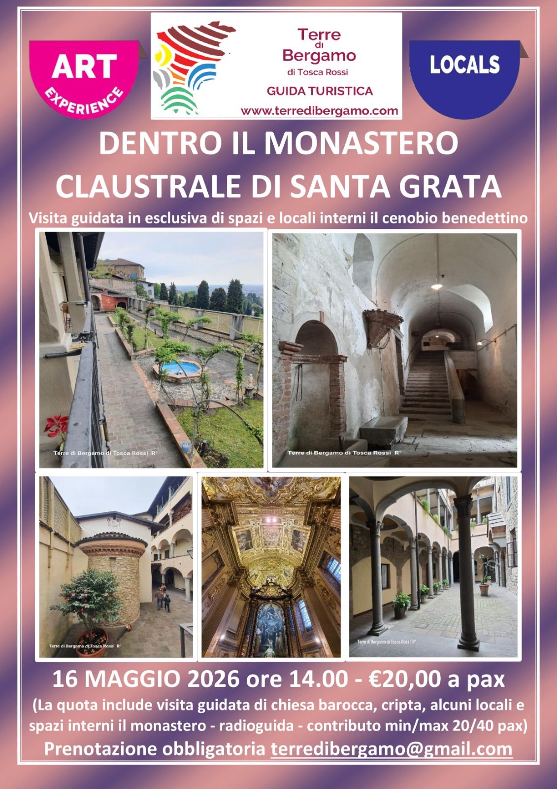 Evento Il Monastero Claustrale Di Santa Grata Locandina Il Monastero Claustrale Di Santa Grata - sabato 16 maggio ore 14:00 - 16:00