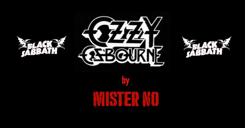 In memoria di OZZY OSBOURNE – by MISTER NO @ Mr Fantasy Buccinasco Potrebbe essere un'immagine raffigurante il seguente testo "2BLACK SABBATH 红红丫 FBGURNE 2BLACK EBOURNE SABBATH by MISTER NO"