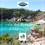 Isola di PIANOSA, cala del Bruciato e bagno a Cala Giovanna Isola di PIANOSA, cala del Bruciato e bagno a Cala Giovanna a Follonica (GR) il 5 luglio 2026