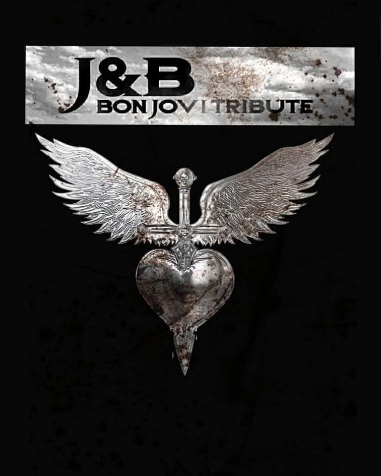 J&B Bon Jovi Tribute Band live PINTAFONICA Potrebbe essere un'immagine raffigurante il seguente testo "J&晶 BONJOVITRIBUTE, ITRIBUTE"