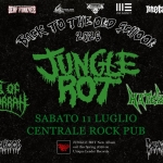 Jungle rot // Rats of Gomorrah // Hateworld at Centrale rock pub Potrebbe essere un'immagine raffigurante testo