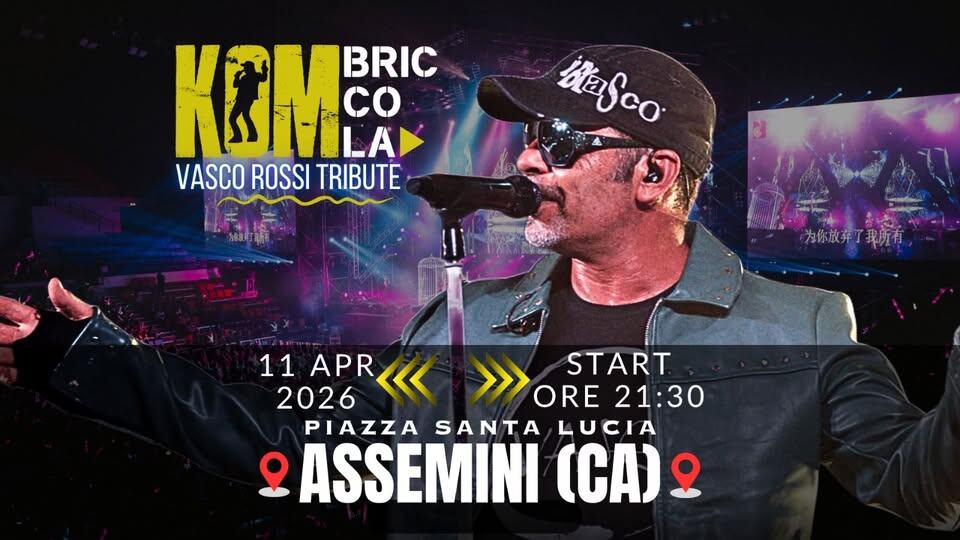Evento KOMbriccola live – Assemini Locandina KOMbriccola live – Assemini - sabato 11 aprile ore 21:00 - 23:00