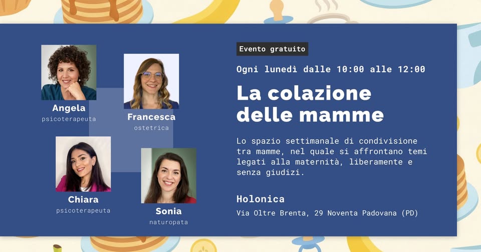 Evento La colazione delle mamme Locandina La colazione delle mamme - da lunedì 16 febbraio - lunedì 29 giugno 2026 ore 10:00 ore 12:00