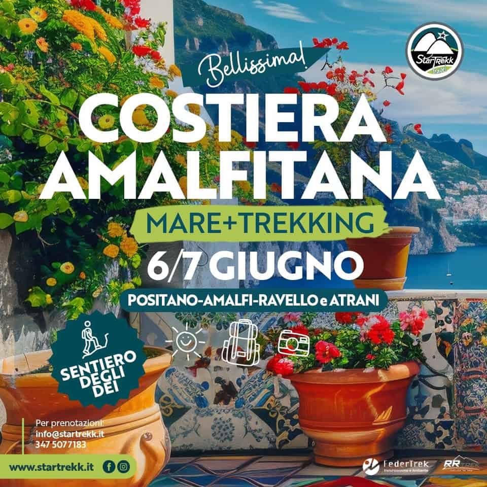 Evento La Costiera Amalfitana E Il Sentiero Degli Dei Con Startrekk Locandina La Costiera Amalfitana E Il Sentiero Degli Dei Con Startrekk - da sabato 6 giugno - domenica 7 giugno 2026 ore 10:00 ore 18:00