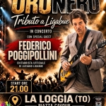 LA LOGGIA (TO) Federico Poggipollini in concerto con Oronero LA LOGGIA (TO) Federico Poggipollini in concerto con Oronero a La Loggia (TO) il 19 luglio 2026