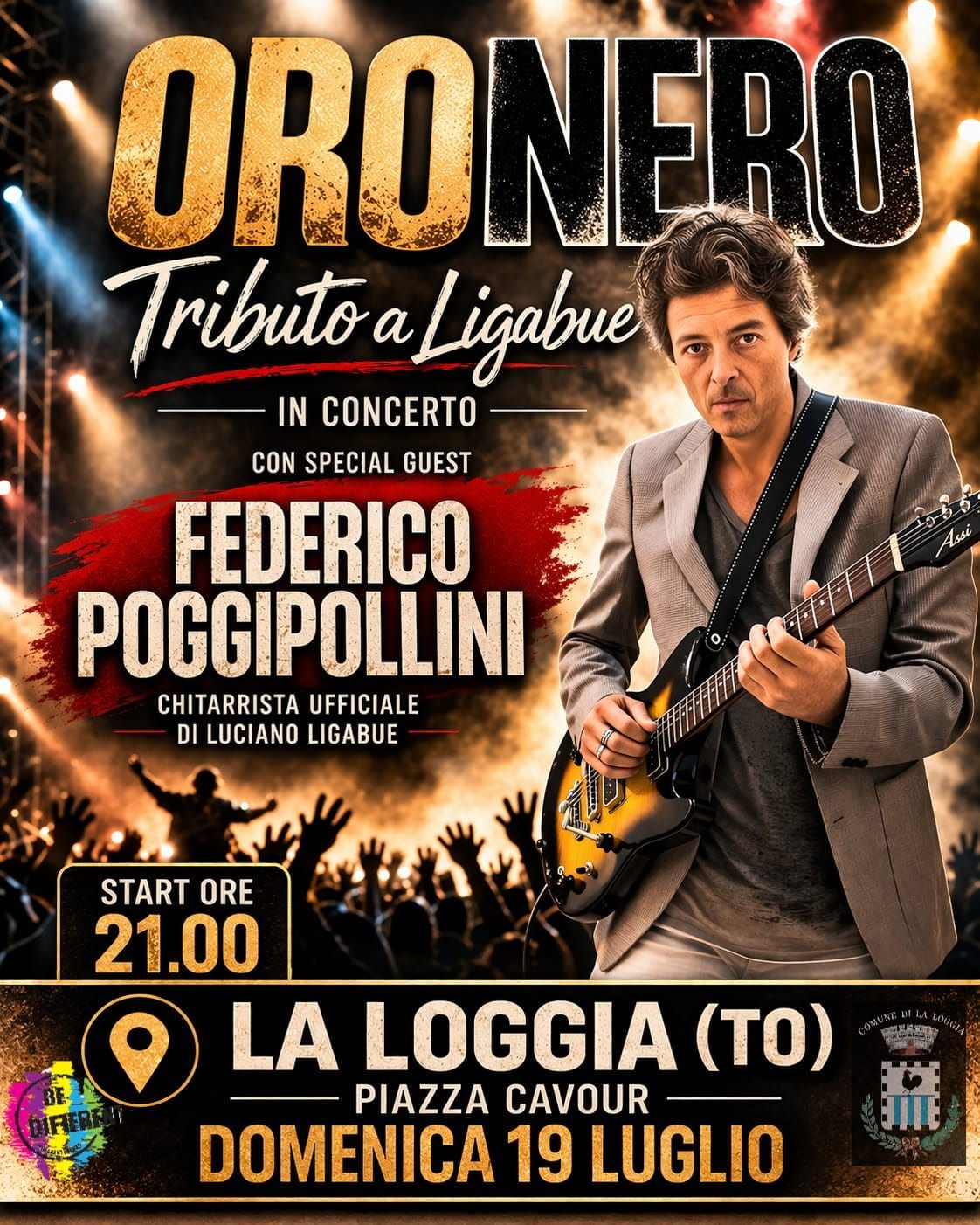 Evento LA LOGGIA (TO) Federico Poggipollini in concerto con Oronero Locandina LA LOGGIA (TO) Federico Poggipollini in concerto con Oronero - domenica 19 luglio ore 21:00 - 23:59