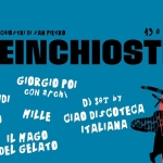 Live in Chiostri 2026 Potrebbe essere un disegno raffigurante il seguente testo "REGGIO EMILIA| CHIOSTRID SAN REGGIOEMILIAICHOSTRIDISAMPETRO PIETRO 19820giugno 19020 givgno LIVEINCHIO EINCHIOSTRI 26 20 ٢ MARTA GIORGIO POI DEL GRANDI CON archi DISET ز, SeT by CIAO DISCOTECA AEHH ITALIANA DIMARTINO MILLE IL MAGO DEL GELATO"