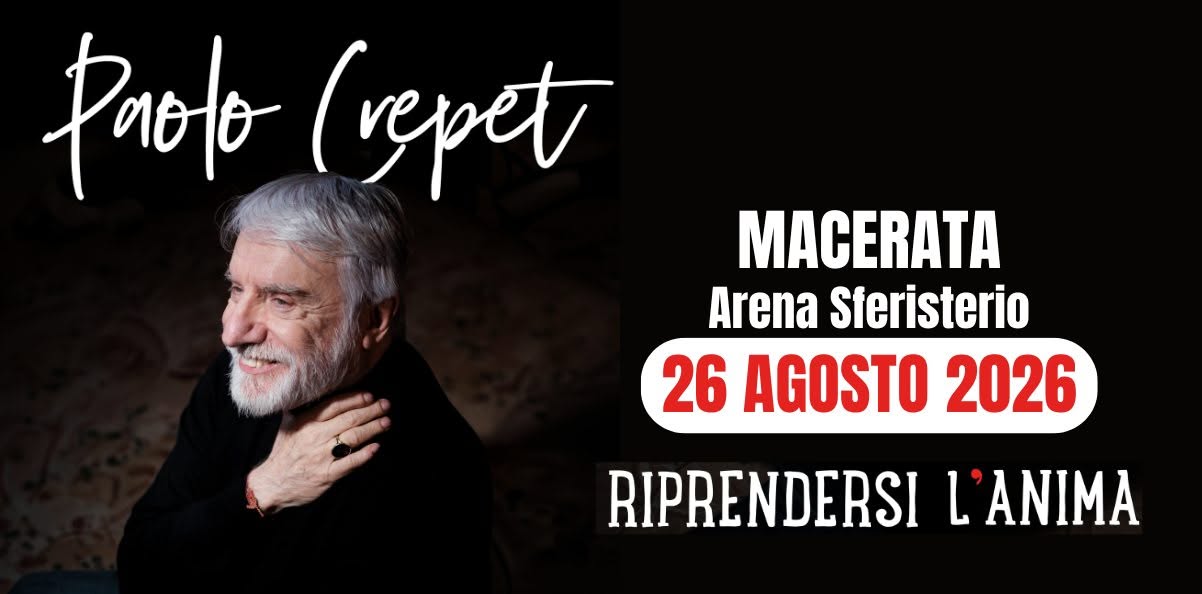 Evento MACERATA – Arena Sferisterio, Paolo Crepet Riprendersi l’anima Locandina MACERATA – Arena Sferisterio, Paolo Crepet Riprendersi l’anima - mercoledì 26 agosto ore 21:00 - 23:00