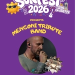 MENGONI TRIBUTE BAND Potrebbe essere un'immagine raffigurante il seguente testo "中 CON IL PATROCINIO DELLA CITTA' DITREVISO DI 田 SUNFEST 黒团膏 2026 SAN GIUSEPPE TREWI JAEWISG PRESENTA MENN BAND tBBuTE I GIUGNO IGIUGNO20 2026 DALLE ORE ι VIA NOALESE 17, TREVISO"