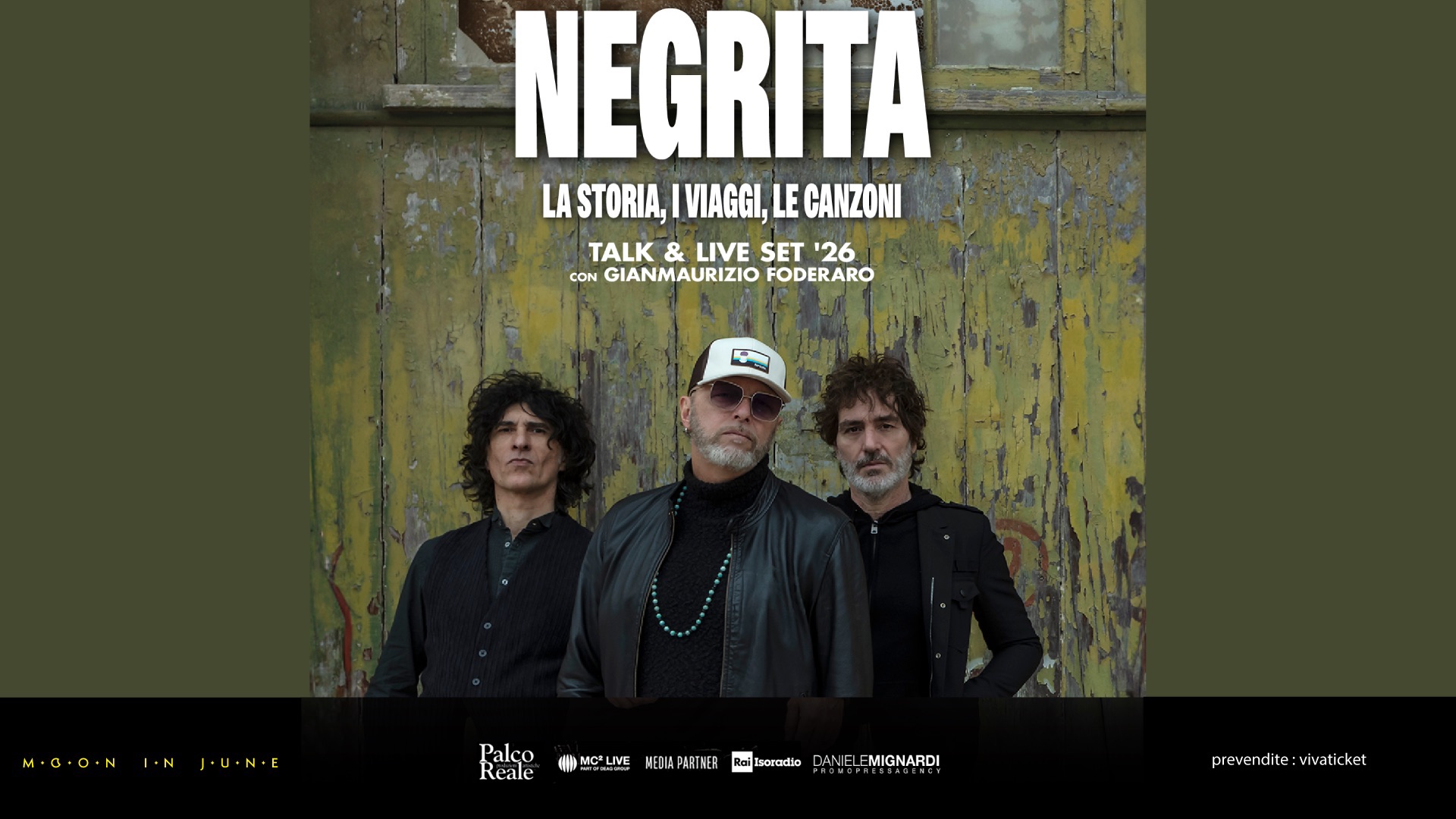 Evento Negrita – la storia – i viaggi – le canzoni Locandina Negrita – la storia – i viaggi – le canzoni - giovedì 30 luglio ore 21:00 - 23:00