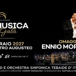Omaggio a Morricone – 5 Febbraio 2027 SALERNO Teatro Augusteo | Orchestra Tebaide Omaggio a Morricone – 5 Febbraio 2027 SALERNO Teatro Augusteo Orchestra Tebaide a Salerno (SA) il 5 febbraio 2027