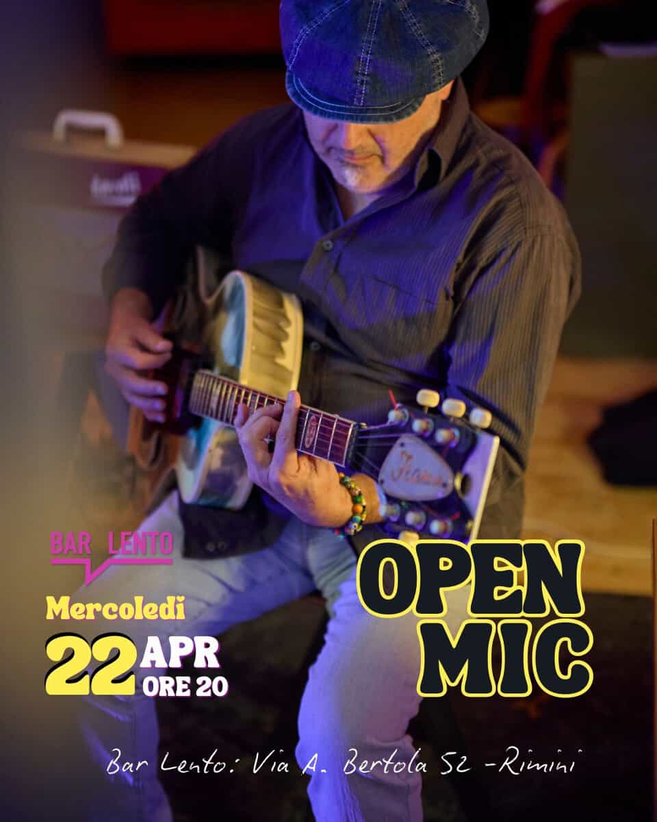 Open mic Lento - Rimini (RN) - 22 aprile 2026 | cheventi.it