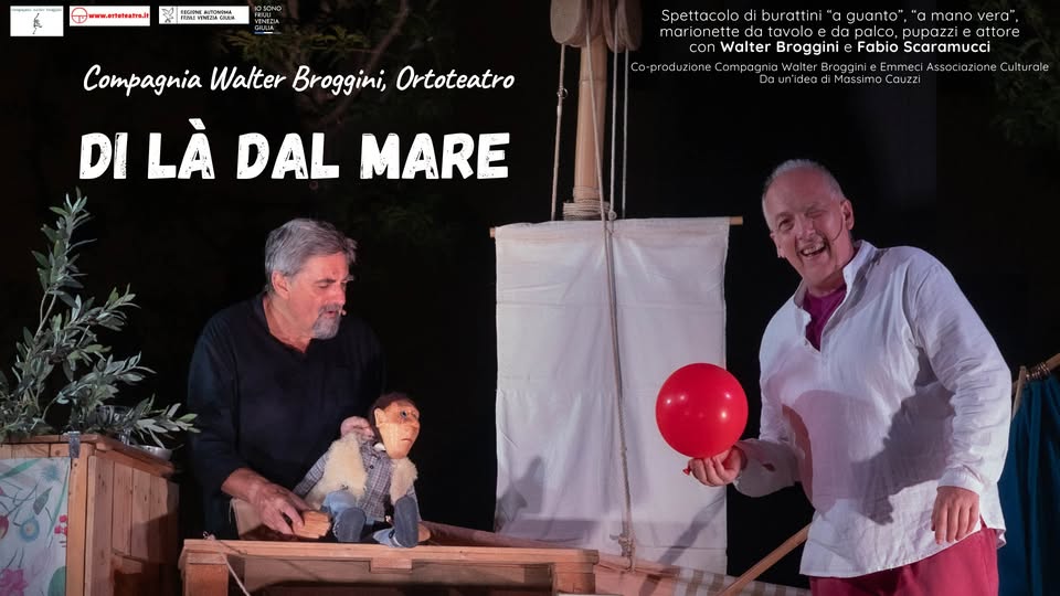 Evento Ortoteatro in tournée presenta DI LÀ DAL MARE Locandina Ortoteatro in tournée presenta DI LÀ DAL MARE - martedì 28 aprile ore 17:00 - 19:00