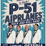 P-51 in concerto “OSTERIA DEL PESCE” Cà Pisani – Porto Viro (RO) P – 51 in concerto “OSTERIA DEL PESCE” Cà Pisani – Porto Viro (RO) a Porto Viro (RO) il 23 luglio 2026