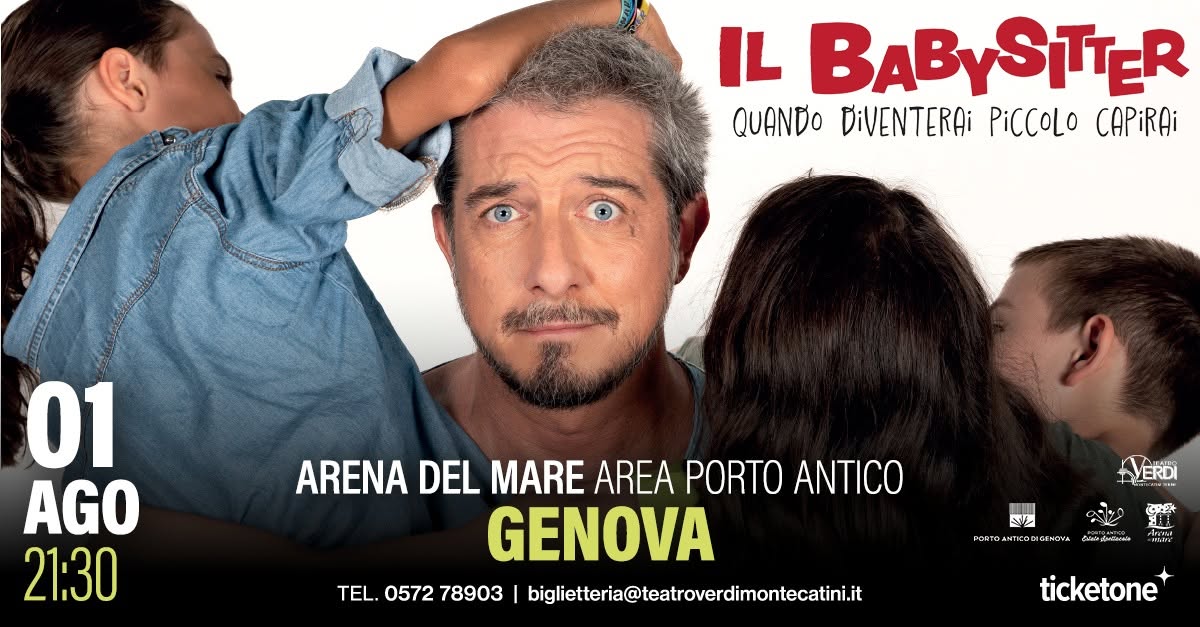 Evento Paolo Ruffini Il Babysitter Genova Locandina Paolo Ruffini Il Babysitter Genova - sabato 1 agosto ore 21:30 - 23:30