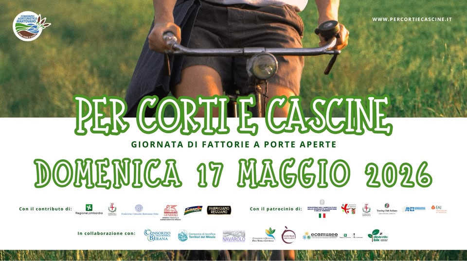 Evento Per Corti E Cascine 2026 Locandina Per Corti E Cascine 2026 - domenica 17 maggio ore 09:00 - 11:00