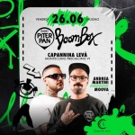 Piterpan BoomBox @ Capannina Levà | Montecchio Precalcino VI Potrebbe essere un contenuto grafico raffigurante il seguente testo "1l VENERDÌ 26.06 GIUGNO X 4 RADIO PITER BBRx PAN CAPANNINA LEVÀ MONTECCHIO PRECALCINOV MONTECCHIOPRECALCINOVI VI ANDREA MARTINI MARTI III///|/// MOOVA PIED PITER PAN AP PIESUA"