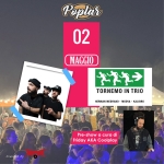 Poplar Saturday Live> presenta: Herman Medrano+Moova+Kalibro > Live Show+djset Friday aka Cooldplay Potrebbe essere un'immagine raffigurante una o più persone e il seguente testo "Poplar 02 MAGGIO ችኑቺ TORNEMO TORNEMOINTRIO IN TRIO HERMAN MEDRANO MOOVA HERMANMEDRANO-MOOVA-KALIBRO KALIBRO Pre-show Pre-showacuradi α cura di Friday AKA Coolplay DYNK Fowe Fowered Fowered.byatcObs by ECORDS"