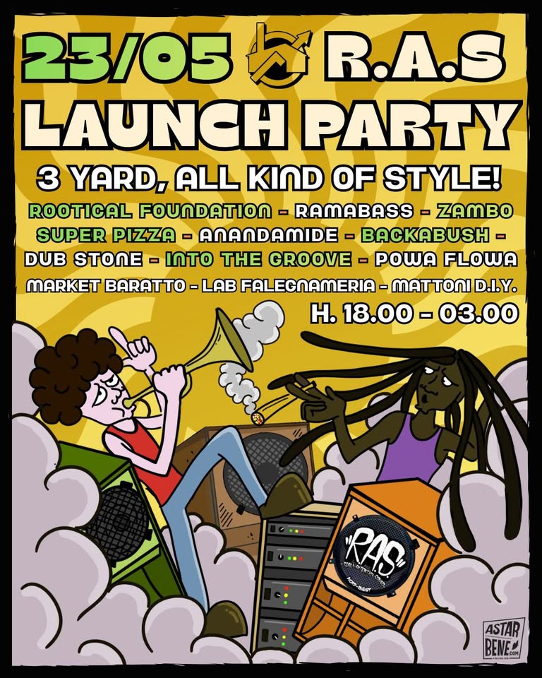 Evento R.A.S. Nord Ovest – Launch Party Locandina R.A.S. Nord Ovest – Launch Party - sabato 23 maggio ore 18:00 - 20:00