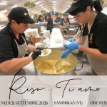 RISO…TIAMO Potrebbe essere un'immagine raffigurante il seguente testo "နှီးငာရွ်ပေ من PRO SANDRIGO Risa Ti Tuano arho LUNEDÌ21 21 SETTEMBRE UNEDİ2ISETTEMBRF.202 2026 SANDRIGO (VI) ORE19.30 ORE 19.30 19. 30 FestadelBacala Festa delBacalà PRO SANDRIGO"