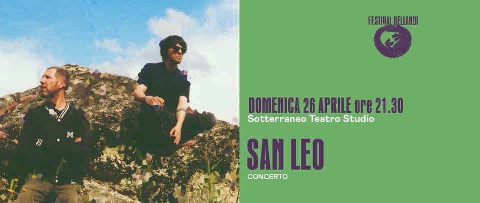 San Leo | FESTIVAL BELLANDI 2026 Potrebbe essere un'immagine raffigurante il seguente testo "FESTIUALBFLLANDI FESTIUAL BELLANDI M DOMENICA 26 APRILE ore DOMEMICA26APRILEore21.30 21.30 Sotterraneo ro Studio SAN SANLEO LEO CONCERTO"
