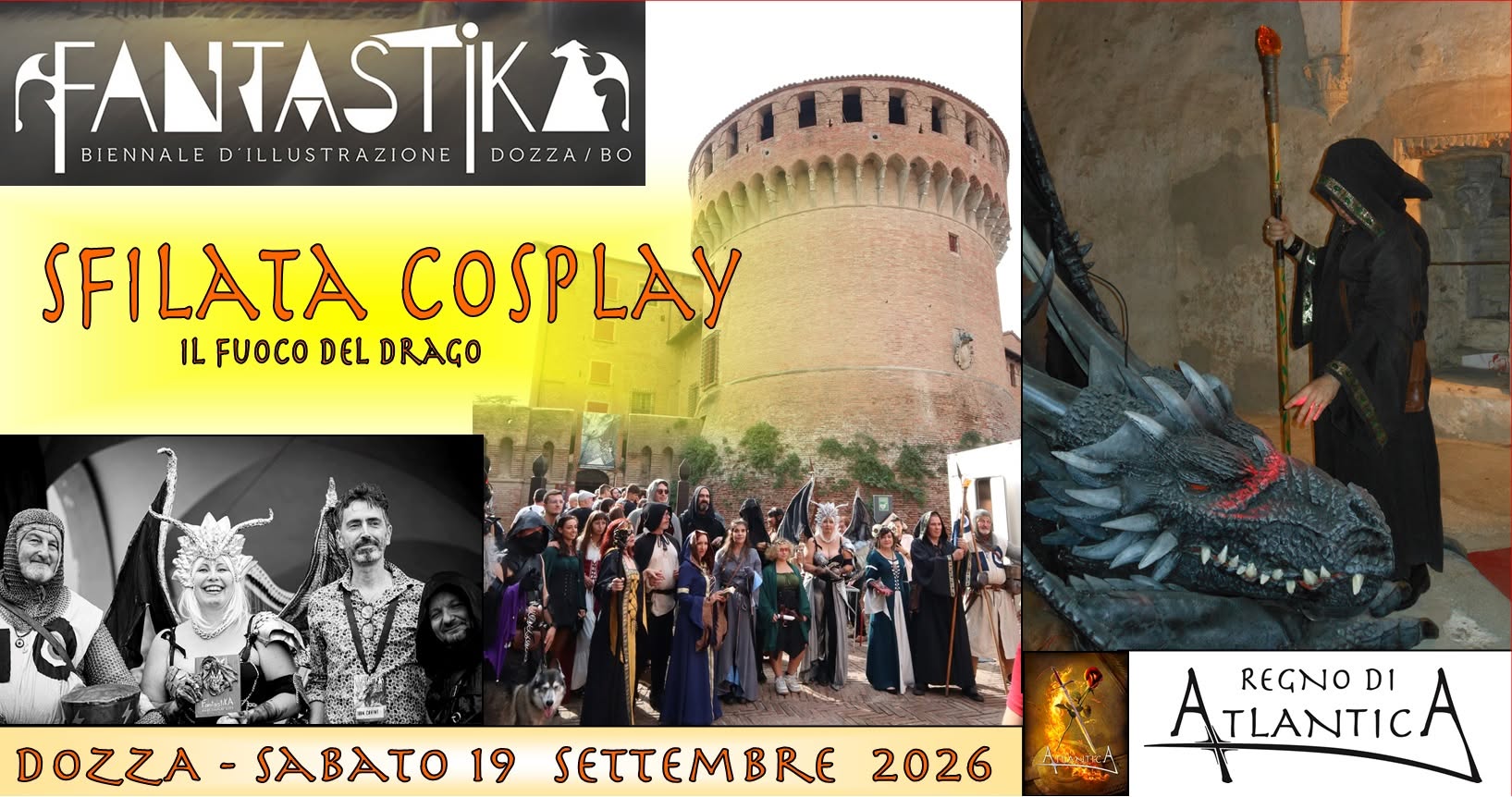Evento Sfilata Cosplay a FantastikA 2026 Locandina Sfilata Cosplay a FantastikA 2026 - sabato 19 settembre ore 17:30 - 19:30