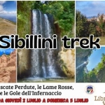 Sibilla trek! Cascate, Lame Rosse e Gole dell’Infernaccio Potrebbe essere un'immagine raffigurante il seguente testo "Sibillini trek La Via delle Cascate Perdute, le Lame Rosse, Ια Sibilla e le Gole dell'Infernaccio DA ΘЛOyEί 2 wлo A DOMENICA 5 LUSLIO Libro Trekking CALESSIA ALBSSIARABACOET BABACOEE"