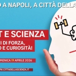 Sport e scienza…tra giochi di forza, equilibrio e curiosità! Potrebbe essere un'immagine raffigurante il seguente testo "WEEKEND A NAPOLI, A CITTÀ DELLA SCIENZA EO SPORT E SCIENZA TRA GIOCHI DI FORZA EQUILIBRIO E CURIOSITÀ! SABATO 18 E DOMENICA 19 APRILE 2026 MAGGIORI MAGGIORINFO:WW.CTADELSCENZA INFO: WWW.CITTADELLASCIENZA.IT"
