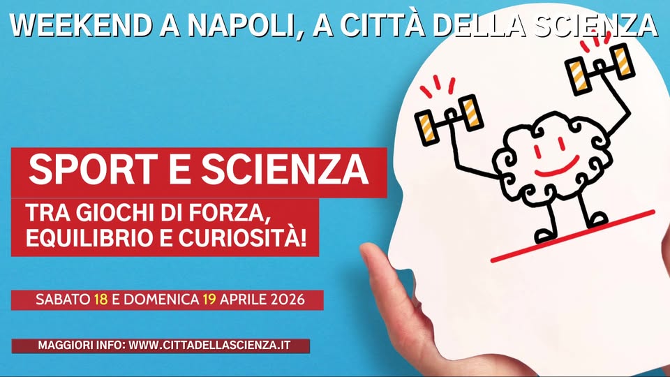 Evento Sport e scienza…tra giochi di forza, equilibrio e curiosità! Locandina Sport e scienza…tra giochi di forza, equilibrio e curiosità! - da sabato 18 luglio - domenica 19 luglio 2026 ore 09:00 ore 17:00