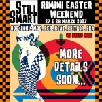 Still Smart Easter weekend Potrebbe essere un contenuto grafico raffigurante il seguente testo "STILL RiMİNİ EASTER SMART WEEKEND 27 28 MARZO 2027 G0S, SOUL, MOD, REB, BEAT, BRITPOP. SKA NO DRESS CODE MORE DETAILS SOON..."