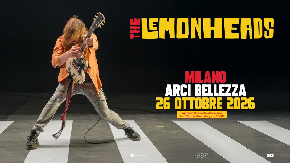 Evento The Lemonheads Milano, Arci Bellezza Locandina The Lemonheads Milano, Arci Bellezza - lunedì 26 ottobre ore 20:30 - 23:45
