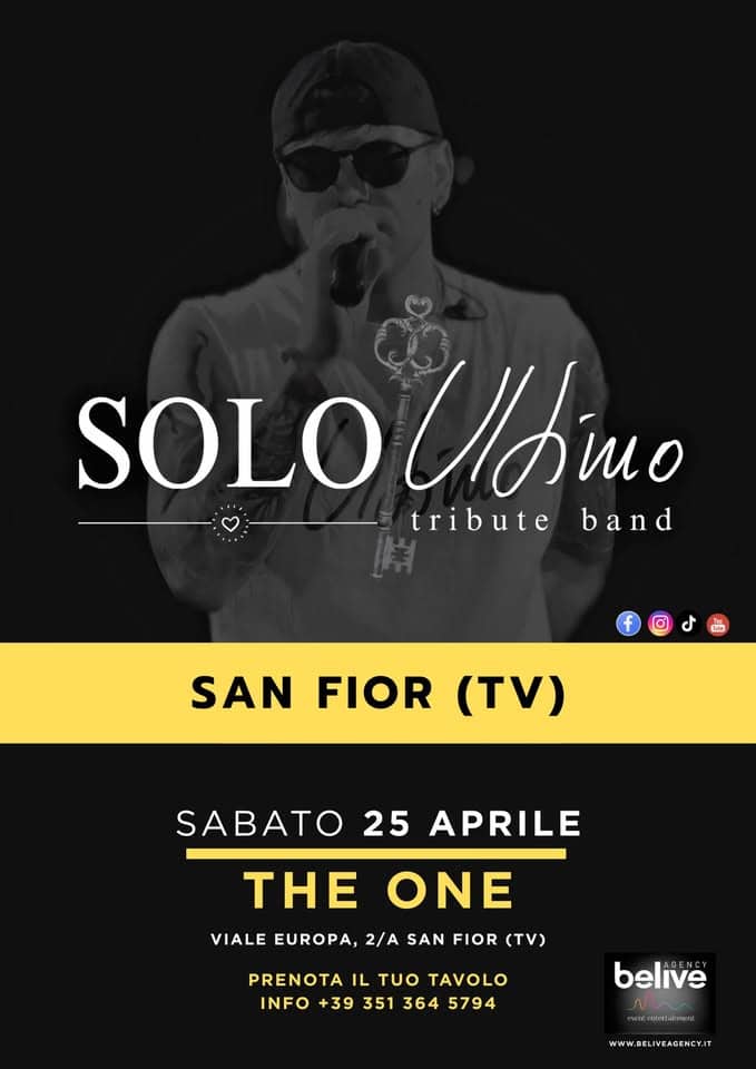 Evento The One Locandina The One - sabato 25 aprile ore 21:30 - 23:30