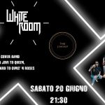 THE WHITE ROOM – Rock cover band @ The Jiminy Potrebbe essere un'immagine raffigurante il seguente testo "_" ROOM- THE He TH JIMINY ROCK COVER BAND FROM BON JOVI TO QUEEN, FROM DEF LEPPARD TO GUNS' N ROSES THE JIMINY VIAOSPEDALETTO107 VIA OSPEDALETTO 107 PESCANTINA VR SABATO 20 GIUGNO 21:30"