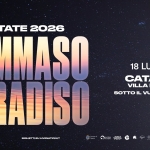 TOMMASO PARADISO | @Catania – Villa Bellini – Sotto il Vulcano Fest Potrebbe essere un contenuto grafico raffigurante il seguente testo "18 LUGLIO CATANIA VILLA BELLINI SOTTO iL VULCANO FEST ESTATE 2026 TOMMASO PAKADISU 0. Fphtoli EABOCCACITO LMEHATION BIOLIETT.BULIVENATION.IT ENATION.T"