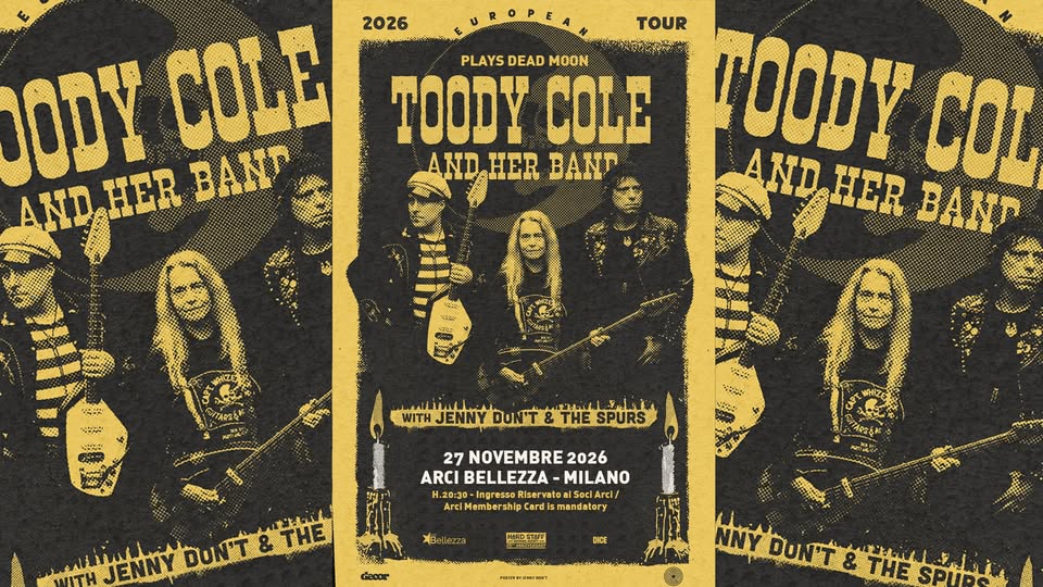 Evento Toody Cole Plays Dead Moon Milano, Arci Bellezza Locandina Toody Cole Plays Dead Moon Milano, Arci Bellezza - venerdì 27 novembre ore 20:30 - 23:45