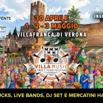 VILLAMUSIC – street food festival – Villafranca di Verona Potrebbe essere un'immagine raffigurante testo