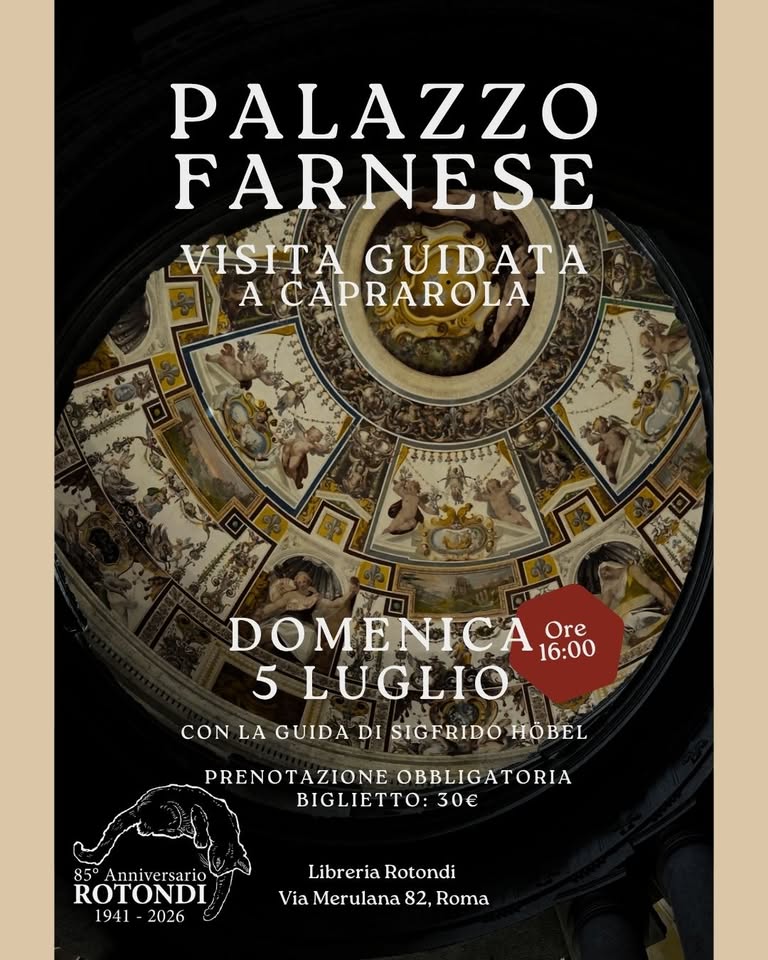 Evento Visita guidata al Palazzo Farnese di Caprarola Locandina Visita guidata al Palazzo Farnese di Caprarola - domenica 5 luglio ore 16:00 - 18:30
