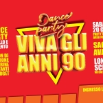 VIVA gli ANNI 90 @ SAGRA DEGLI AVANNOTTI – Longa di Schiavon (Vi) Potrebbe essere un contenuto di pop art raffigurante il seguente testo "Dance sartyy SABATO IL DANCE 20 GIUGNO 2026 PARTY AREAFOODDALLE19:00 PARTY AREA FOOD DALLE 19:00 TυTTO BALLO E DIVERTIMENTO VIVAGLI VIVA TIME: PARTYTIME:21:30 21:30 SAGRA DEGLI CON CONDJ DJ AVANNOTTI ANIMAZIONE BALLERINE GADGET ANNI90 90 LONGA DI E TANTI SCHIAVON VICENZA INGRESSO LIBERO"