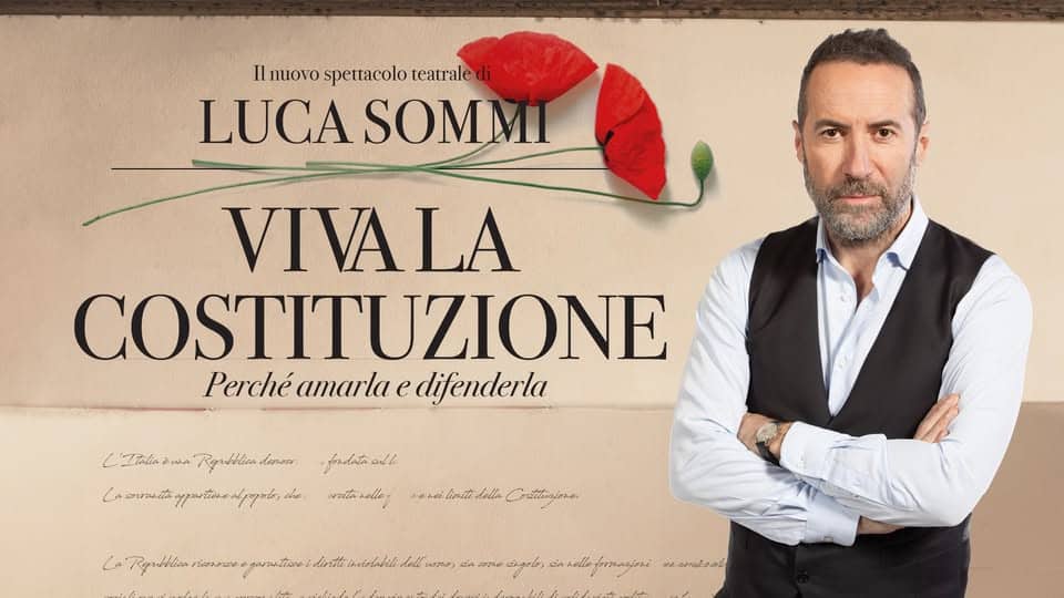 Viva la Costituzione – Luca Sommi Potrebbe essere un'immagine raffigurante testo