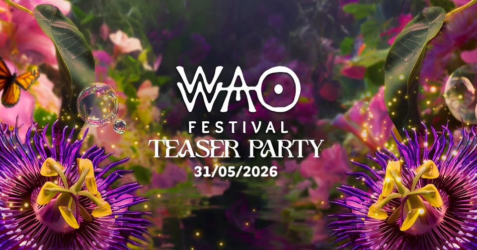 Evento WAO FESTIVAL Teaser party – il primo battito Locandina WAO FESTIVAL Teaser party – il primo battito - domenica 31 maggio ore 13:00 - 16:00