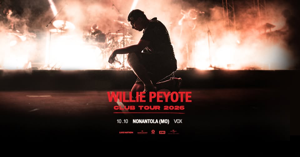 Evento Willie Peyote – 10.10.26 – Vox Club Locandina Willie Peyote – 10.10.26 – Vox Club - sabato 10 ottobre ore 21:00 - 23:00