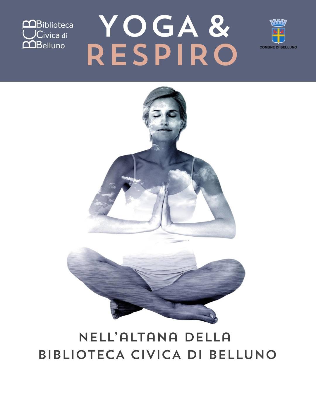 Evento Yoga & Respiro Locandina Yoga & Respiro - da venerdì 8 maggio - venerdì 17 luglio 2026 ore 16:40 ore 18:00