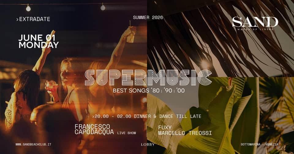 Evento 01.06 Supermusic w – Francesco Capodacqua Locandina 01.06 Supermusic w – Francesco Capodacqua - lunedì 1 giugno ore 18:00 - 20:00