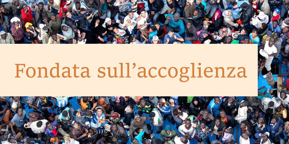 Evento 1 Fondata Sull’accoglienza Locandina 1 Fondata Sull’accoglienza - mercoledì 20 maggio ore 18:00 - 20:00