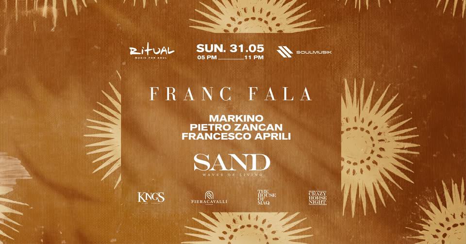 Evento 31.05 Ritual and Soul w – Franc Fala Locandina 31.05 Ritual and Soul w – Franc Fala - domenica 31 maggio ore 18:00 - 20:00