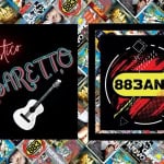 88Band (883 tribute) live@ Il Baretto | Sotto il Monte Giovanni XXIII (BG) Potrebbe essere un contenuto di pop art raffigurante chitarra e testo