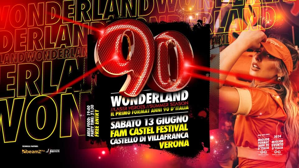 90 WONDERLAND @ Castello di Villafranca(Vr) 🔴 Laser Tour – Ingresso Gratuito Potrebbe essere un contenuto grafico raffigurante danza e il seguente testo "OND ERLA ERLANDWS SANLAPLAND ثلات LAND ERLAN LANDWONDERLAN INDERLAN ANDWO ERLA 90 DERLAND VON WIsHS แอม FREE WUNDERLAND WONDE 19:00 21:30 1:30 ENTRY //LLASER HEROES //SUMMER SEASON PRIMO FORMAI ANNI 90 D ΠΑΠΑ AoK 富プ SABATO 13 GIUGNO FAM CASTEL FESTIVAL CASTELLO CASI Eo DI VILLAFRANCA ΠCИИИKm: គាកៈ VERONA KibeamZoJ|AUE 시한스번트 ZibeamZr 33002 2024 MIGLIOR MIGLIOR AANT9 EVENTO FORMAT D'ITALIA D'ITALIA - EANCIHUK"