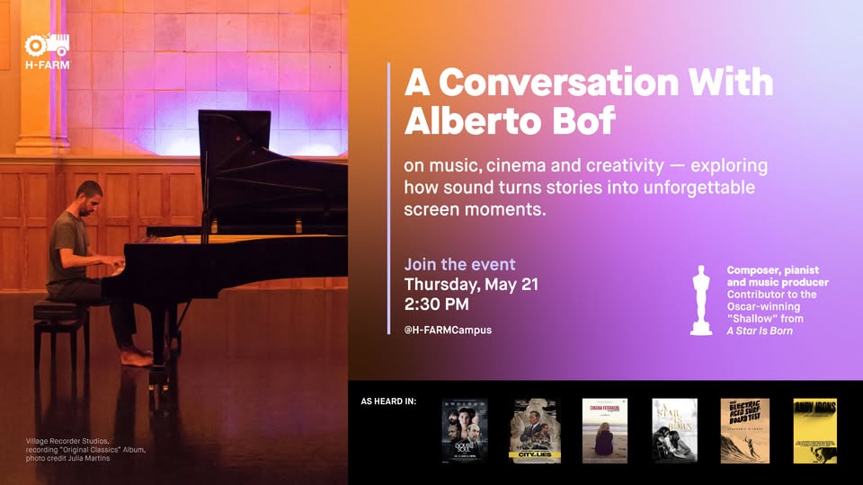 Evento A conversation with Alberto Bof Locandina A conversation with Alberto Bof - giovedì 21 maggio ore 14:30 - 16:00